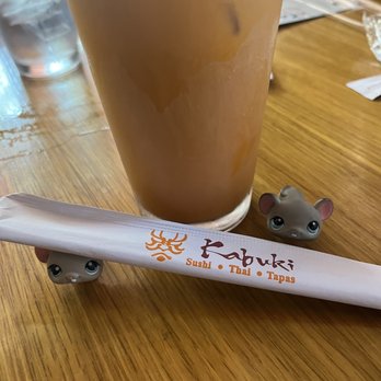 Kabuki - Thai Tea Slurp. This was fun - Sushi Bars Near Me - Palm Beach Gardens, Florida Kabuki - Thai Tea Slurp. This was fun - Sushi Bars Near Me - Palm Beach Gardens, Florida