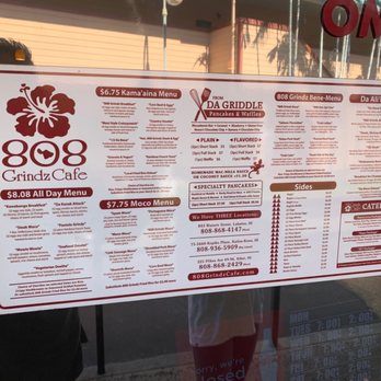 808 Grindz Cafe - Menu - Cafes Near Me - Lahaina, Hawaii 808 Grindz Cafe - Menu - Cafes Near Me - Lahaina, Hawaii