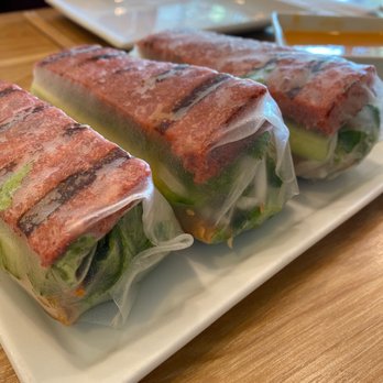 Lotus & Light - Grilled Pork Sausage wrapped in rice paper w/special housemade peanut sauce - Vietnamese Near Me - Burbank, California Lotus & Light - Grilled Pork Sausage wrapped in rice paper w/special housemade peanut sauce - Vietnamese Near Me - Burbank, California
