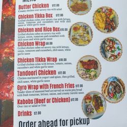 Tikka Kabob Express - Tikka kabob express menu