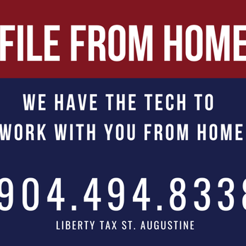 Liberty Tax - We have the tech to handle your taxes while you stay home. Just call - Tax Services Near Me - Saint Augustine, Florida Liberty Tax - We have the tech to handle your taxes while you stay home. Just call - Tax Services Near Me - Saint Augustine, Florida