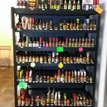 Hotheads Pepper Store - a shelf full of hot sauces - Herbs & Spices Near Me - Muncie, Indiana Hotheads Pepper Store - a shelf full of hot sauces - Herbs & Spices Near Me - Muncie, Indiana