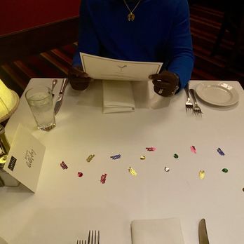 The Capital Grille - Birthday confetti and card - Steakhouses Near Me - Mclean, Virginia