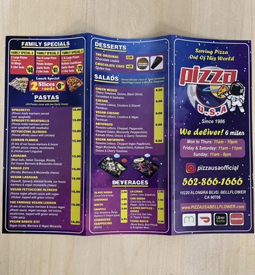 Menu photo 2 Pizza USA Bellflower, CA