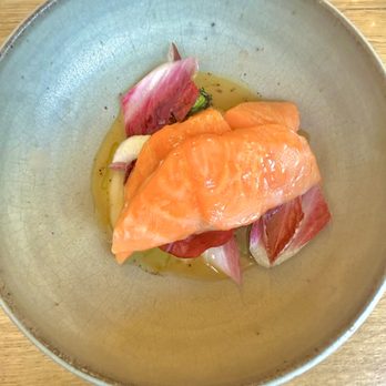 Mokonuts - Slow-Cooked Salmon, Salsify, Endives - Cafes Near Me - Paris, 75
