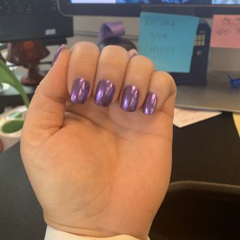 Levue Nails & Spa - Shellac on acrylic - Nail Salons Near Me - Bellevue, Washington