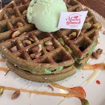 Madres Brunch - Pistacho waffles - Breakfast & Brunch Near Me - Placentia, California Madres Brunch - Pistacho waffles - Breakfast & Brunch Near Me - Placentia, California