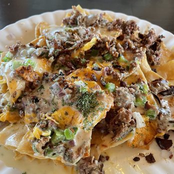 The Nook CKMC - Brisket nachos.....get the chicken not brisket. The brisket tastes like chewy bacon - Cocktail Bars Near Me - Celina, Texas The Nook CKMC - Brisket nachos.....get the chicken not brisket. The brisket tastes like chewy bacon - Cocktail Bars Near Me - Celina, Texas