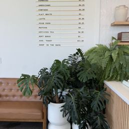 Simple menu on wall