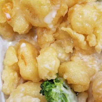 New Kam Bo - #125 Coconut Shrimp - Lightly fried and in a delicious coconut sauce and Broccolli - My Fave! - Chinese Near Me - Sayre, Pennsylvania New Kam Bo - #125 Coconut Shrimp - Lightly fried and in a delicious coconut sauce and Broccolli - My Fave! - Chinese Near Me - Sayre, Pennsylvania