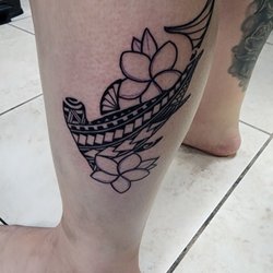 Pacific Rootz Tattoo - Tribal hammerhead shark tattoo by @badbullyink