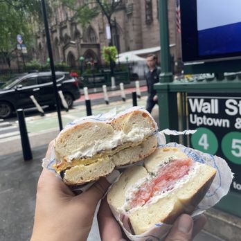 Bergen Bagels - Bacon Cheddar Cream Cheese and salmon bagel - Bagels Near Me - Brooklyn, New York Bergen Bagels - Bacon Cheddar Cream Cheese and salmon bagel - Bagels Near Me - Brooklyn, New York