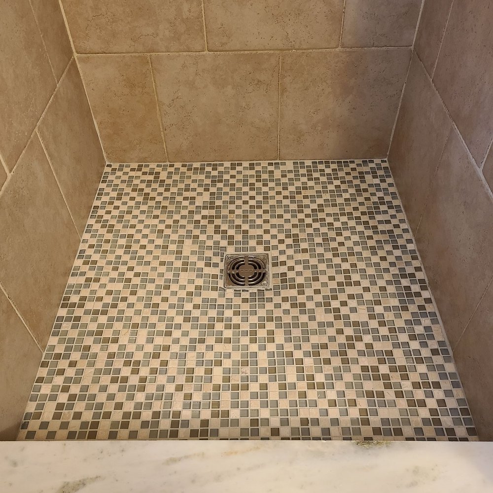 Handyman Brothers - Had the tile floor replaced in shower after we had some damaged tiles pop out that resulted in leaks. - Handyman Near Me - Milford, Massachusetts Handyman Brothers - Had the tile floor replaced in shower after we had some damaged tiles pop out that resulted in leaks. - Handyman Near Me - Milford, Massachusetts