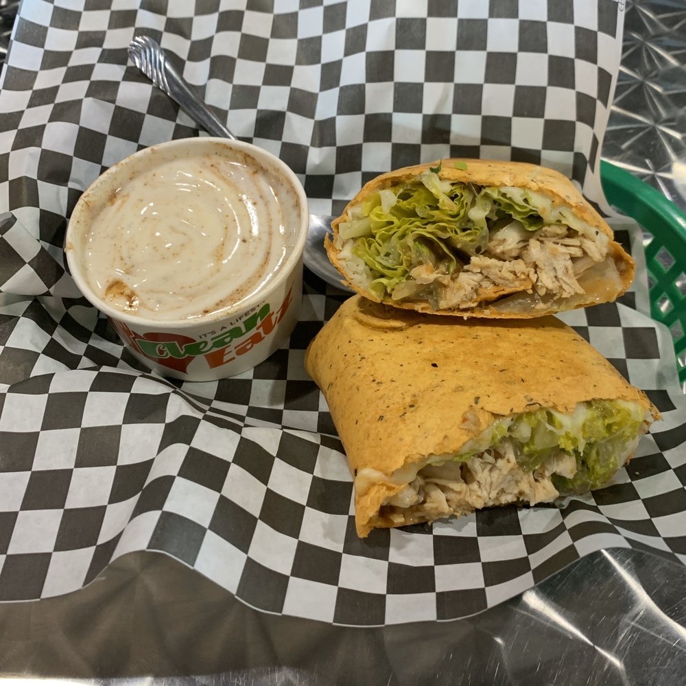 Clean Eatz - Chicken fajita wrap. Bland with old brown lettuce. - Juice Bars & Smoothies Near Me - Boone, North Carolina Clean Eatz - Chicken fajita wrap. Bland with old brown lettuce. - Juice Bars & Smoothies Near Me - Boone, North Carolina