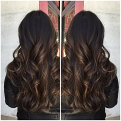 Les Cheveux - Balayage Highlights on Asian Hair and Haircut