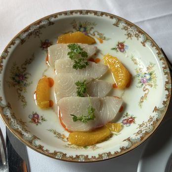 Restaurant Francois - Chef's Crudo du Jour-Hamachi. This was very good! So fresh & light. - French Near Me - Austin, Texas Restaurant Francois - Chef's Crudo du Jour-Hamachi. This was very good! So fresh & light. - French Near Me - Austin, Texas