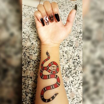 Pro Nails - He matched my nails to my new tattoo! - Nail Salons Near Me - Corpus Christi, Texas