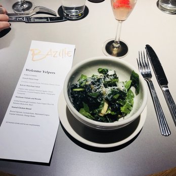 Bazille at Nordstrom - Kale and baby spinach salad - French Near Me - Frisco, Texas Bazille at Nordstrom - Kale and baby spinach salad - French Near Me - Frisco, Texas