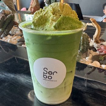 Sorbo - Matcha float 10/10 - Wine Bars Near Me - Wesley Chapel, Florida