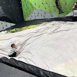 Poorly inflated, kids were sinking in and struggling to get out.