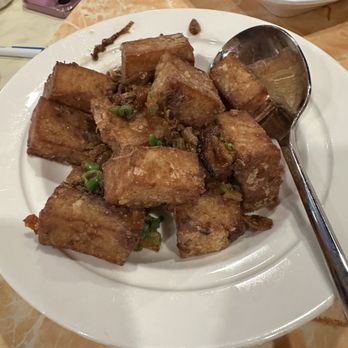 Kirin Chinese Fusion - Radish Cake with XO Sauce - Dim Sum Near Me - Mountain View, California Kirin Chinese Fusion - Radish Cake with XO Sauce - Dim Sum Near Me - Mountain View, California