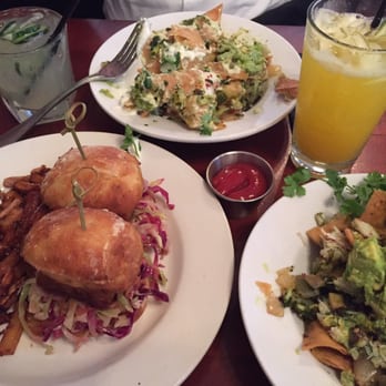 Some Random Bar - Crab Nachos, pork belly sliders, peach margarita, and garden of eden. - New American Near Me - Seattle, Washington Some Random Bar - Crab Nachos, pork belly sliders, peach margarita, and garden of eden. - New American Near Me - Seattle, Washington