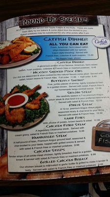 Menu photo 2 Catfish Round Up Seminole, OK