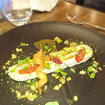 Graze - White chocolate and roasted banana parfait. - Bistros Near Me - Belfast, BFS