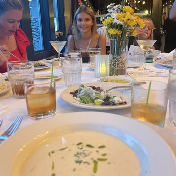 Cafe Thirty-A - She Crab Soup, Local Hydro Greens Salad - Seafood Near Me - Santa Rosa Beach, Florida Cafe Thirty-A - She Crab Soup, Local Hydro Greens Salad - Seafood Near Me - Santa Rosa Beach, Florida