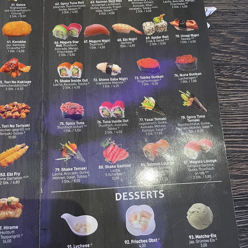 Oishii - Menu - Sushi Bars Near Me - Bern, BE
