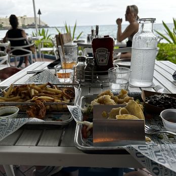 Kai Eats + Drinks - Baja mahi mahi fish tacos, coconut shrimp and lemon fries. - Tacos Near Me - Kailua-Kona, Hawaii Kai Eats + Drinks - Baja mahi mahi fish tacos, coconut shrimp and lemon fries. - Tacos Near Me - Kailua-Kona, Hawaii