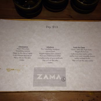 Zama - Dry Sake flight - Sushi Bars Near Me - Philadelphia, Pennsylvania Zama - Dry Sake flight - Sushi Bars Near Me - Philadelphia, Pennsylvania