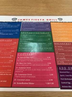 Menu photo 2 James Fiesta Grill Parkville, MD