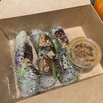 Juicepop & More - Salmon Spring Rolls - Juice Bars & Smoothies Near Me - The Woodlands, Texas Juicepop & More - Salmon Spring Rolls - Juice Bars & Smoothies Near Me - The Woodlands, Texas