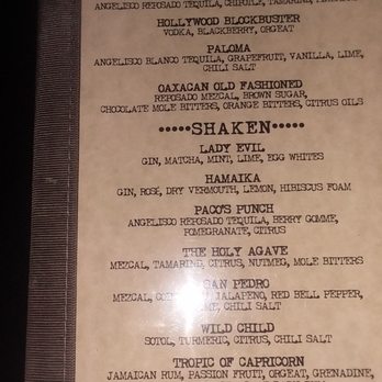 Cinco - Cocktail menu - Mexican Near Me - Los Angeles, California Cinco - Cocktail menu - Mexican Near Me - Los Angeles, California