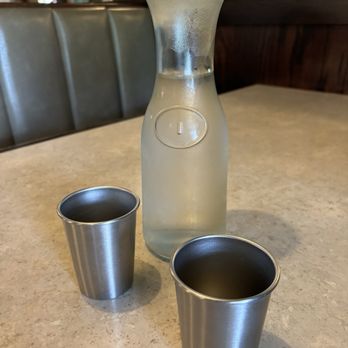 Basil Babe - Water service in metal cups - Thai Near Me - Ypsilanti, Michigan