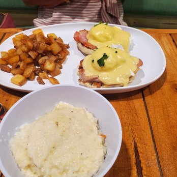 Sion Farm Distillery - Eggs Benny with ham and potatoes, side of grits. Saturday Brunch. - Distilleries Near Me - Christiansted, Virgin Islands Sion Farm Distillery - Eggs Benny with ham and potatoes, side of grits. Saturday Brunch. - Distilleries Near Me - Christiansted, Virgin Islands