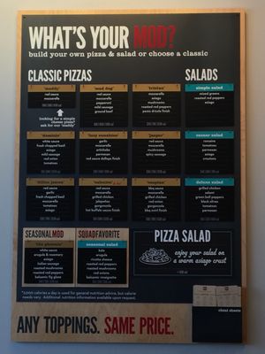 Menu photo 5 MOD Pizza Highland, IN