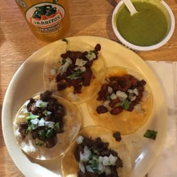 Tacos: 2 for $1 on Thursdays! THE GREEN SALSA IS THE BEST.