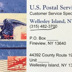 US Post Office - Business Card