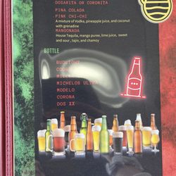 Mexico Lindo - Drink Menu
