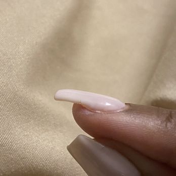 Devana Nail Bar - My nails after they were butchered. Two crack nails in less than a week. - Nail Salons Near Me - Los Angeles, California
