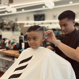 Kiyoshi first day of school hair cut; courtesy of Tam