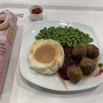 IKEA - Kids Meatballs, Mashed potatoes, peas and yummy lingonberry jam - Furniture Stores Near Me - Costa Mesa, California IKEA - Kids Meatballs, Mashed potatoes, peas and yummy lingonberry jam - Furniture Stores Near Me - Costa Mesa, California