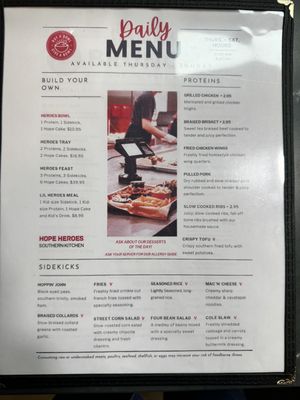 Menu photo 2 Hope Heroes Southern Kitchen Fredericksburg, VA