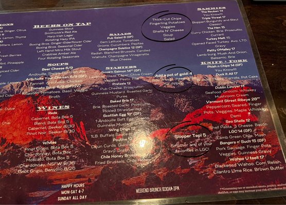 Menu photo 3 Alchemy Colorado Springs, CO