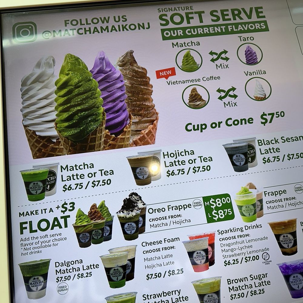 Matcha Cafe Maiko - Menu with special flavors - Ice Cream & Frozen Yogurt Near Me - Paramus, New Jersey Matcha Cafe Maiko - Menu with special flavors - Ice Cream & Frozen Yogurt Near Me - Paramus, New Jersey