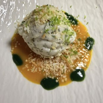 Braseria by EDO - COCONUT MOJITO Coconut semifreddo, mango coulis, mojito gel, coconut crumble - French Near Me - Las Vegas, Nevada Braseria by EDO - COCONUT MOJITO Coconut semifreddo, mango coulis, mojito gel, coconut crumble - French Near Me - Las Vegas, Nevada