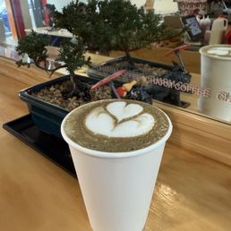 hojicha latte (hot) - $6 hojicha latte (hot) - $6
