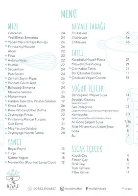 Menu photo 1 Nevale Mutfak İstanbul, 34